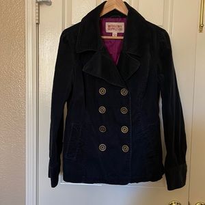 Mossimo Supply Co. Black Corduroy Peacoat Jacket